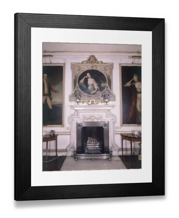 Framed Print : Firle Place in Sussex - drawing room chimney piece with portraits ?TopFoto Framed Print : Firle Place in Sussex - drawing room chimney piece with portraits ?TopFoto