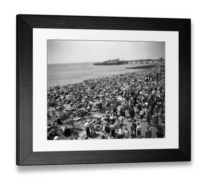 Framed Print : Brighton Thousands of Whitsuntide holidaymakers flocked to the coast and this was Framed Print : Brighton Thousands of Whitsuntide holidaymakers flocked to the coast and this was
