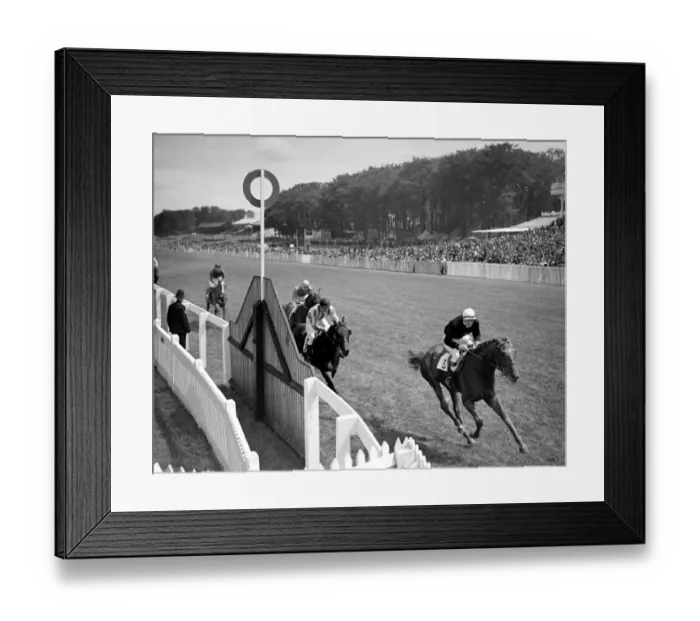 Framed Print : Goodwood Sussex England Faroe winning the Sussex Stakes 27 July 1938 Framed Print : Goodwood Sussex England Faroe winning the Sussex Stakes 27 July 1938