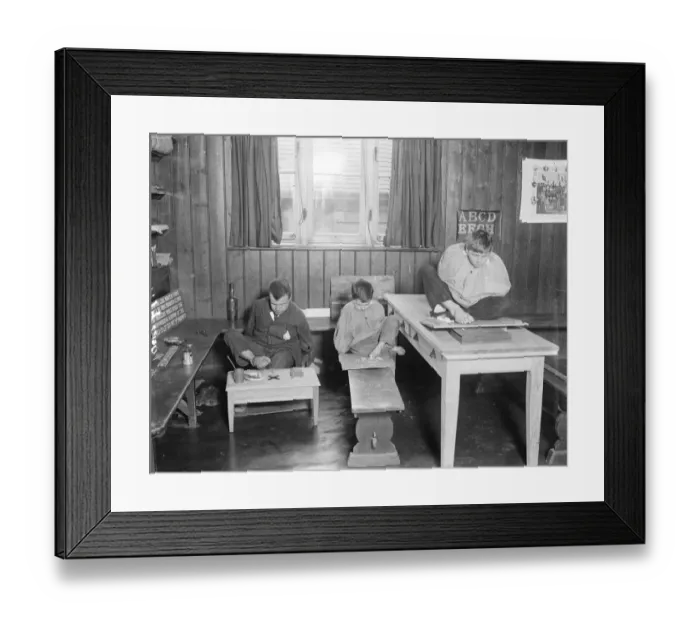Framed Print : At the St Nicholas Home for Raid Shock Children at Chailey, Sussex. 5 March 1918 Framed Print : At the St Nicholas Home for Raid Shock Children at Chailey, Sussex. 5 March 1918