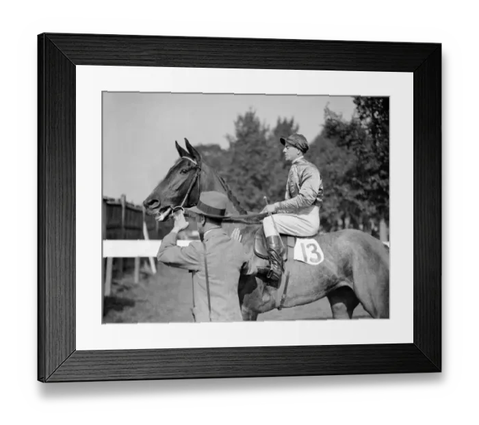 Framed Print : Gatwick Racecourse, Sussex, England. Jack Sirett, the Flat Race Jockey Framed Print : Gatwick Racecourse, Sussex, England. Jack Sirett, the Flat Race Jockey