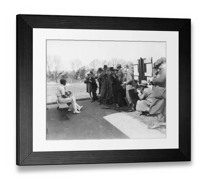 Framed Print : Photographers crowd around Syed Wazir Ali and J. Navle during the All India Cricket Framed Print : Photographers crowd around Syed Wazir Ali and J. Navle during the All India Cricket