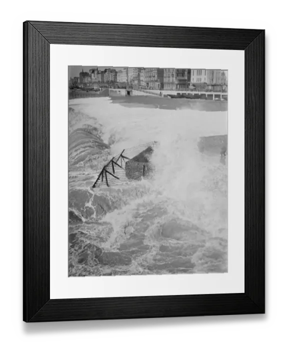 Framed Print : Rough Seas at Brighton. 15th December 1936 Framed Print : Rough Seas at Brighton. 15th December 1936