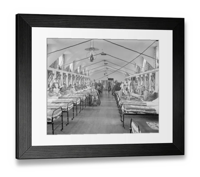 Framed Print : Hospital ward for wounded soldiers at the Princess Louise Military Orthopaedic Hospital at Chailey Framed Print : Hospital ward for wounded soldiers at the Princess Louise Military Orthopaedic Hospital at Chailey