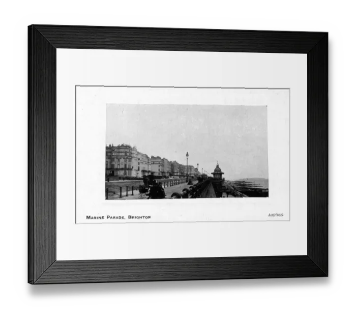 Framed Print : Some people gathered at the seafront, Marine Parade, Brighton, East Sussex, England Framed Print : Some people gathered at the seafront, Marine Parade, Brighton, East Sussex, England