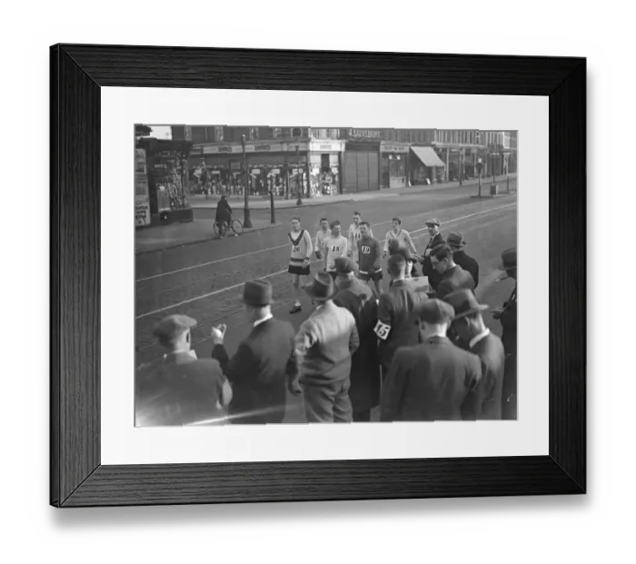 Framed Print : Stock exchange walk to Brighton. Forty nine lined up at Westminster for the annual Framed Print : Stock exchange walk to Brighton. Forty nine lined up at Westminster for the annual