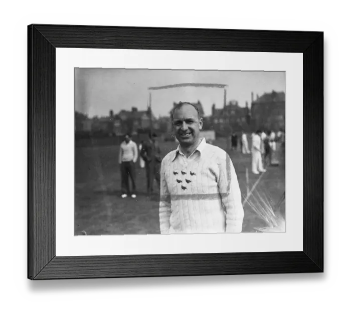 Framed Print : Harry parks. Sussex Cricketer Undated Framed Print : Harry parks. Sussex Cricketer Undated