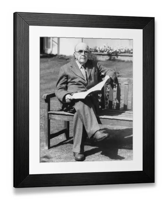 Framed Print : Dr John Ireland, the famous composer at his home, Rock Mill, Washington, West Sussex
