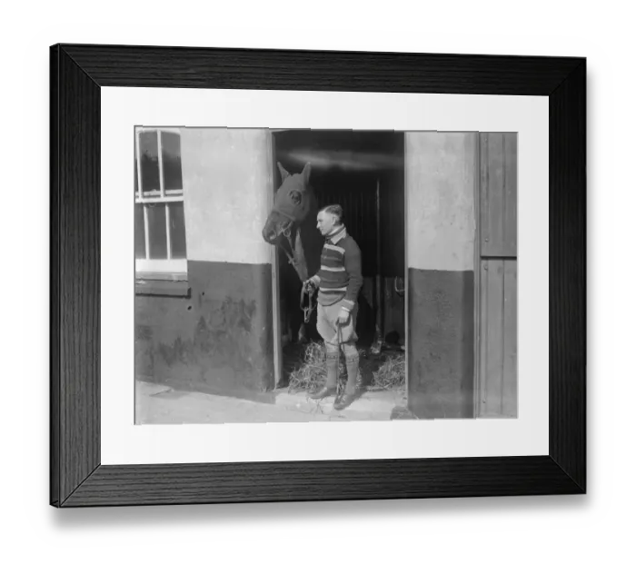Framed Print : French Hope for Grand National in training at Lewes. The French hope for Framed Print : French Hope for Grand National in training at Lewes. The French hope for