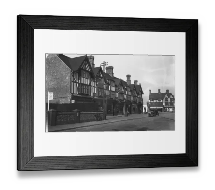 Framed Print : Buildings in the High Street of West Tarring, near Worthing, Sussex. 7 March 1931 Framed Print : Buildings in the High Street of West Tarring, near Worthing, Sussex. 7 March 1931