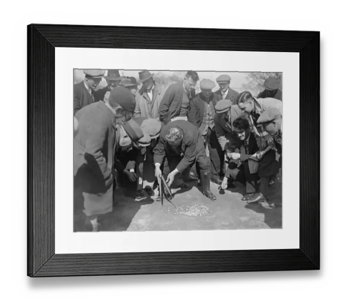 Framed Print : Marbles on village green. Old good friday custom revived. An old Good Friday custom Framed Print : Marbles on village green. Old good friday custom revived. An old Good Friday custom