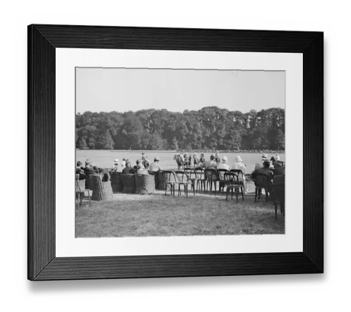 Framed Print : Cowdray Park Polo Tournament A general view of play in progress, Foster Hall versus Framed Print : Cowdray Park Polo Tournament A general view of play in progress, Foster Hall versus