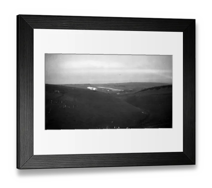 Framed Print : A view over the South Downs by Devils Dyke and the Dyke Golf Club, Poynings, Sussex