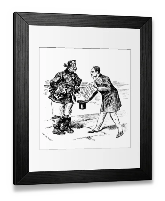 Framed Print : Kind and esteemed Sir, are you the Pirate who torpedoed the Sussex ?