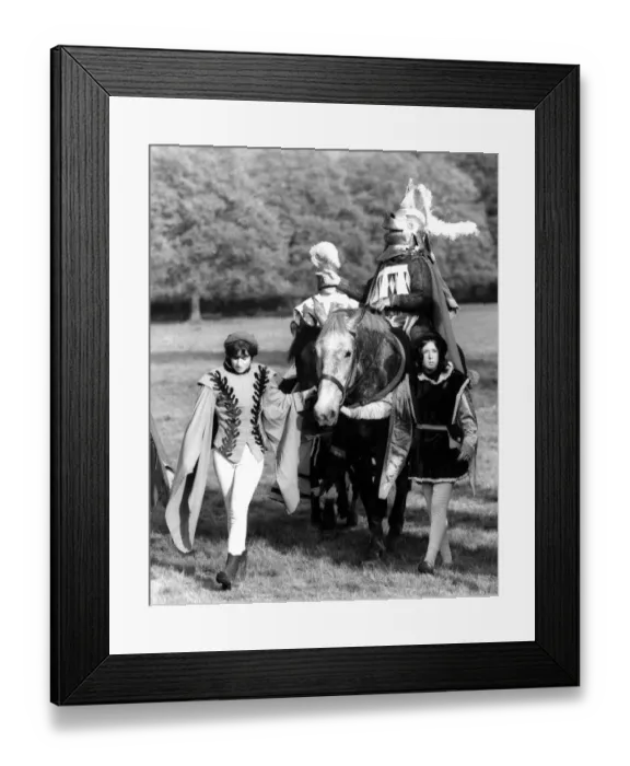 Framed Print : Rehearsing Medieval Jousting for The 1066 Pageant. Dr Christopher Woodard, Master of Horses Framed Print : Rehearsing Medieval Jousting for The 1066 Pageant. Dr Christopher Woodard, Master of Horses