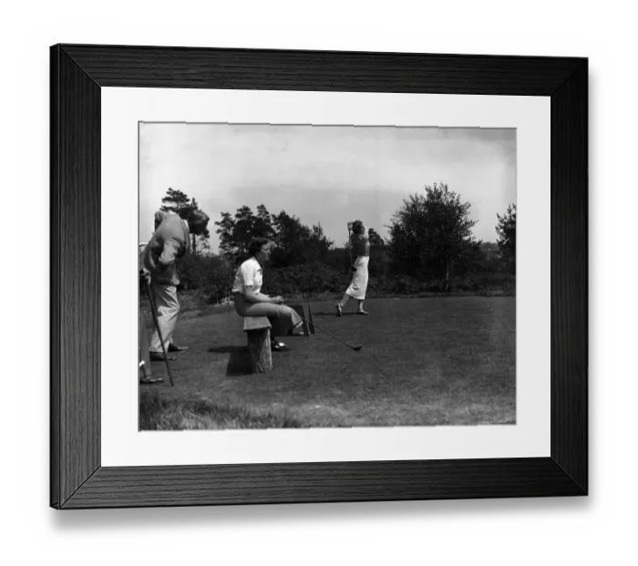 Framed Print : Great Britain v France at West Sussex Golf Club at Pulborough. Miss Bridget Newell