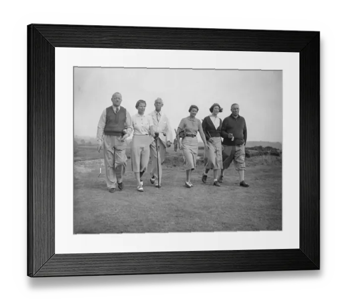 Framed Print : Famous golfing girls and their fathers met in the annual Fathers and Daughters golf Framed Print : Famous golfing girls and their fathers met in the annual Fathers and Daughters golf