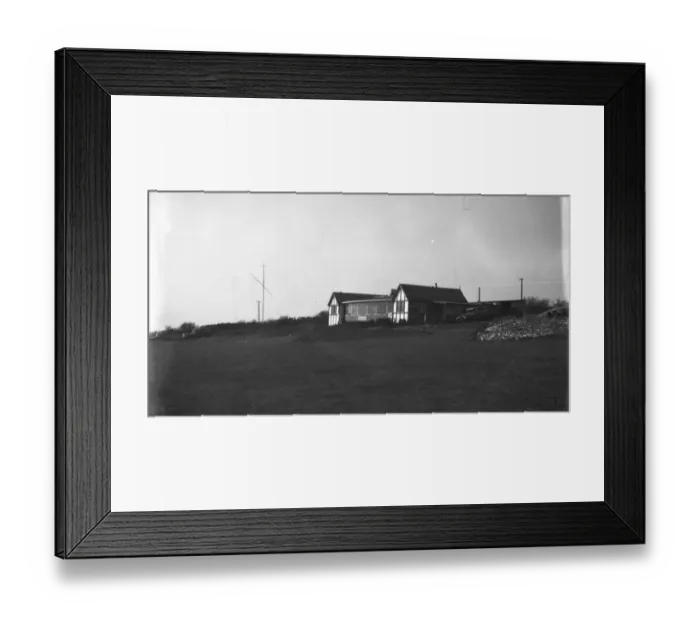 Framed Print : The clubhouse at the Devils Dyke - Dyke Golf Club, Poynings, Sussex. March 1931 Framed Print : The clubhouse at the Devils Dyke - Dyke Golf Club, Poynings, Sussex. March 1931