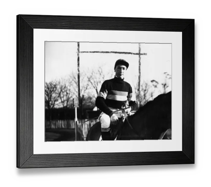 Framed Print : D. Ruttle, a leading National Hunt and steeplechase jockey. 15 December 1946 Framed Print : D. Ruttle, a leading National Hunt and steeplechase jockey. 15 December 1946