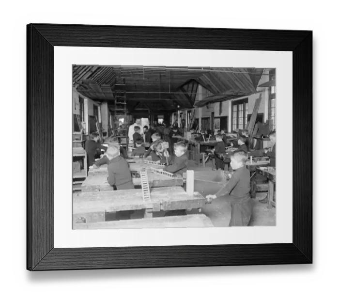 Framed Print : How the children spend their time at the recently established home for raid shock Framed Print : How the children spend their time at the recently established home for raid shock