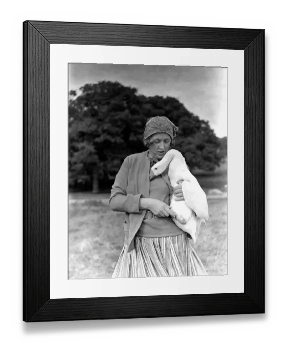 Framed Print : Clare Sheridan Scultptor, writer and cousin of Winston Churchill At Home in Sussex Framed Print : Clare Sheridan Scultptor, writer and cousin of Winston Churchill At Home in Sussex