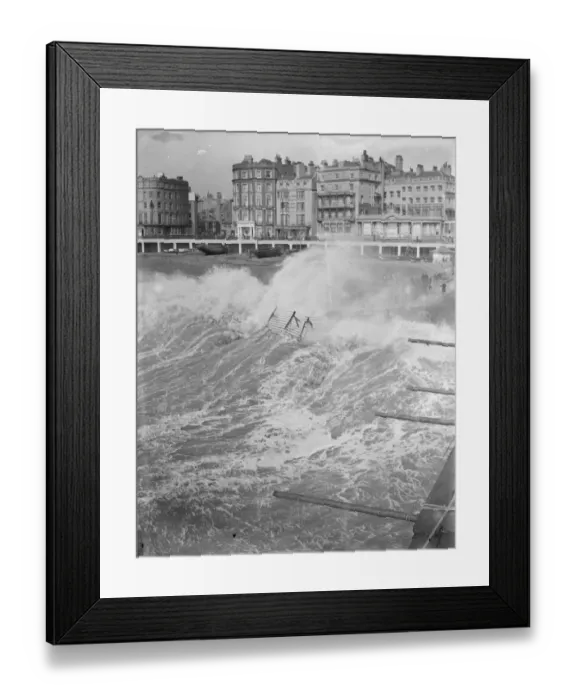 Framed Print : Rough Seas at Brighton. 15th December 1936 Framed Print : Rough Seas at Brighton. 15th December 1936