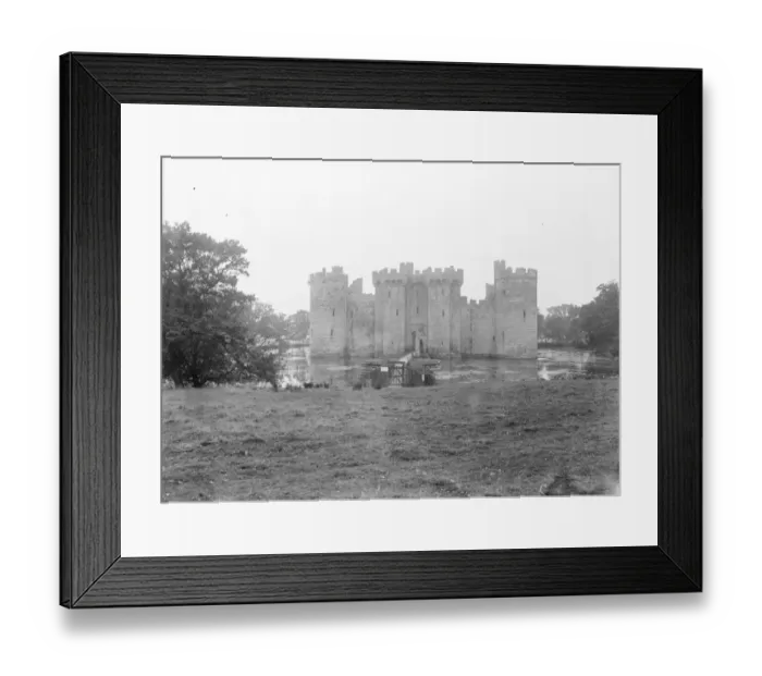 Framed Print : Bodiam Castle is a 14th-century moated castle near Robertsbridge in East Sussex, England