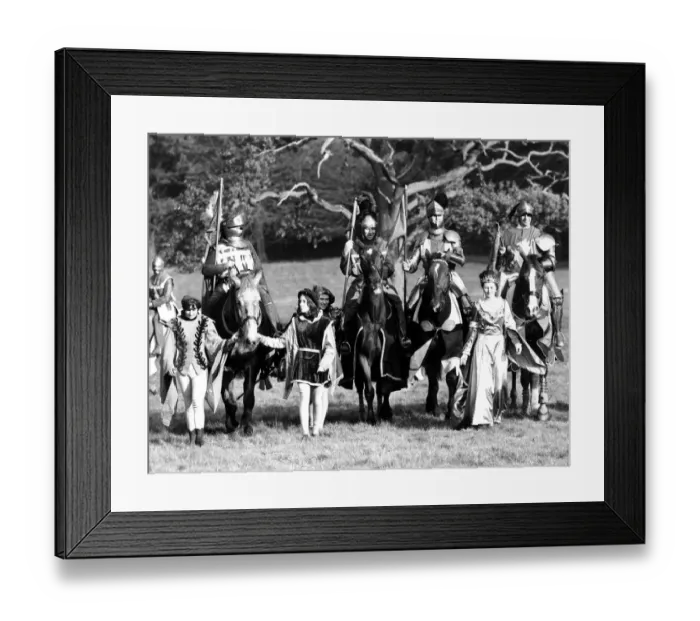Framed Print : The four horses lined up before rehearsing in the grounds of Eridge Castle, Sussex Framed Print : The four horses lined up before rehearsing in the grounds of Eridge Castle, Sussex