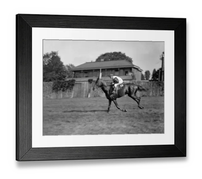 Framed Print : Gatwick racecourse, West Sussex, England The racehorse Chrysler II ( ridden Framed Print : Gatwick racecourse, West Sussex, England The racehorse Chrysler II ( ridden