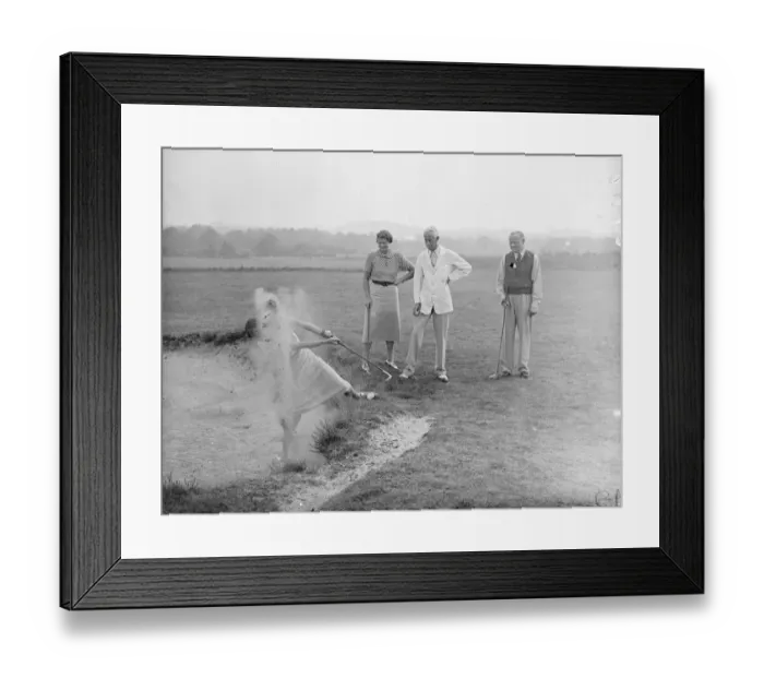 Framed Print : Famous golfing girls and their fathers met in the annual Fathers and Daughters golf