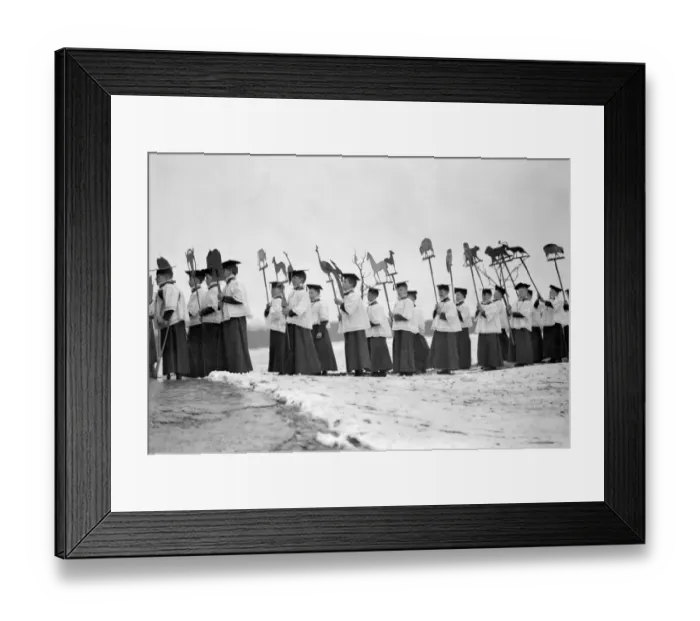 Framed Print : Noahs Ark Sunday at the Heritage Craft Schools, Chailey, Sussex 30 January 1937 Framed Print : Noahs Ark Sunday at the Heritage Craft Schools, Chailey, Sussex 30 January 1937