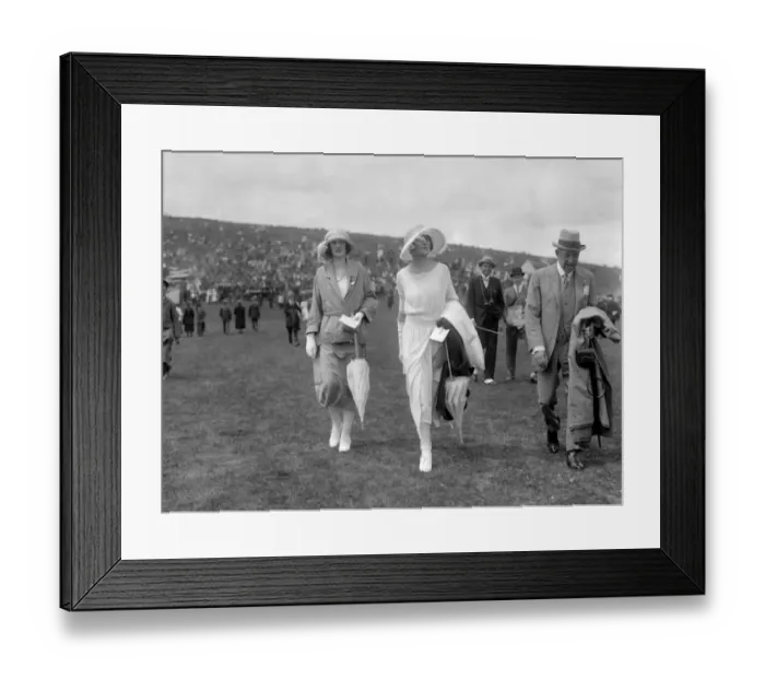 Framed Print : Miss Musgrave ( left ) and Miss June Chaplin Glorious Goodwood Racecourse, West Sussex