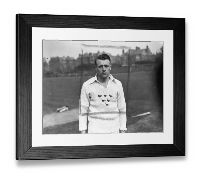 Framed Print : J. Wood Sussex Cricketer Undated Framed Print : J. Wood Sussex Cricketer Undated