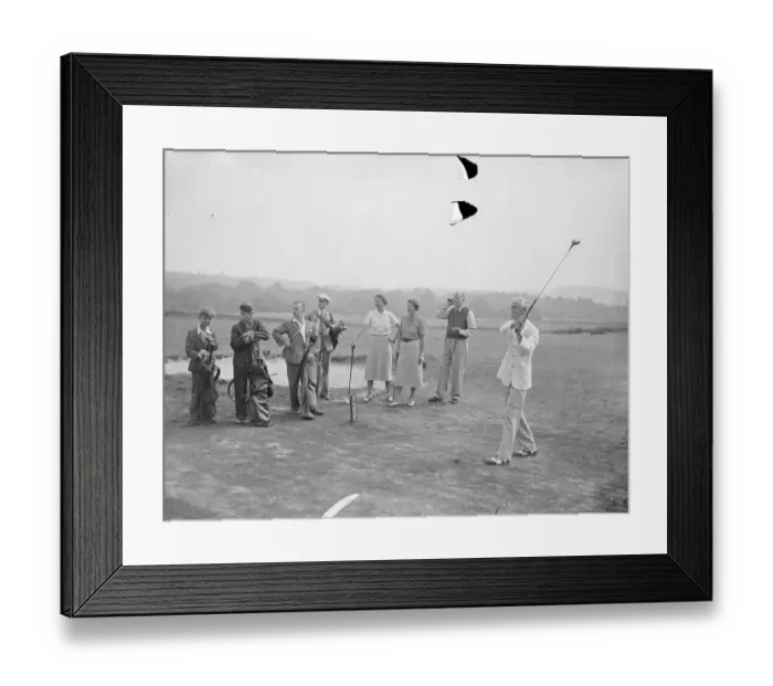 Framed Print : Famous golfing girls and their fathers met in the annual Fathers and Daughters golf Framed Print : Famous golfing girls and their fathers met in the annual Fathers and Daughters golf