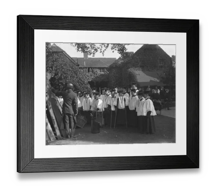 Framed Print : Choir boys at the Harvest Festival at the Heritage Craft schools, Chailey, west Sussex Framed Print : Choir boys at the Harvest Festival at the Heritage Craft schools, Chailey, west Sussex