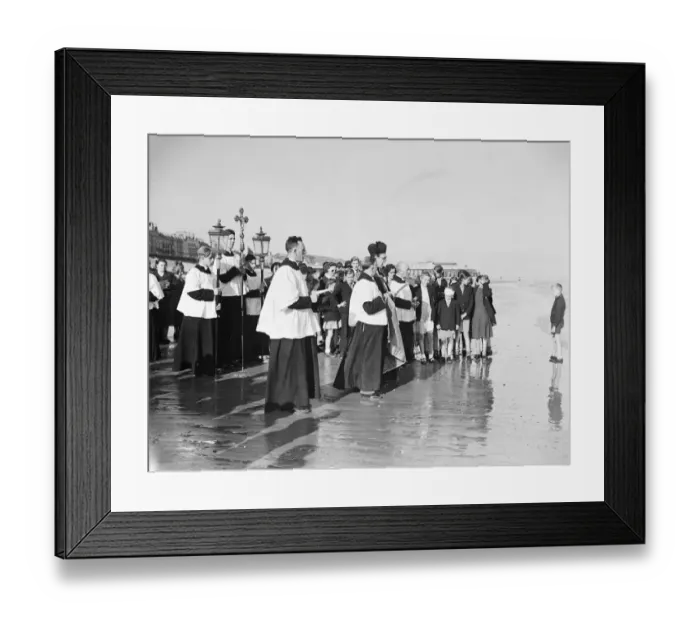 Framed Print : The ancient custom of blessing the sea at Rogationtide was revived at St Leonard s