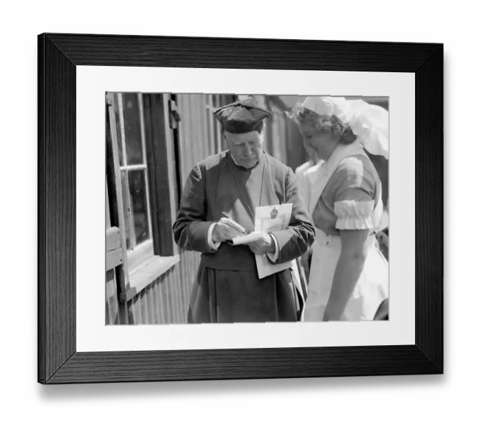 Framed Print : Visit of the Bishop of London to the Marine Hospital School, Tidemills, Bishopstone Framed Print : Visit of the Bishop of London to the Marine Hospital School, Tidemills, Bishopstone