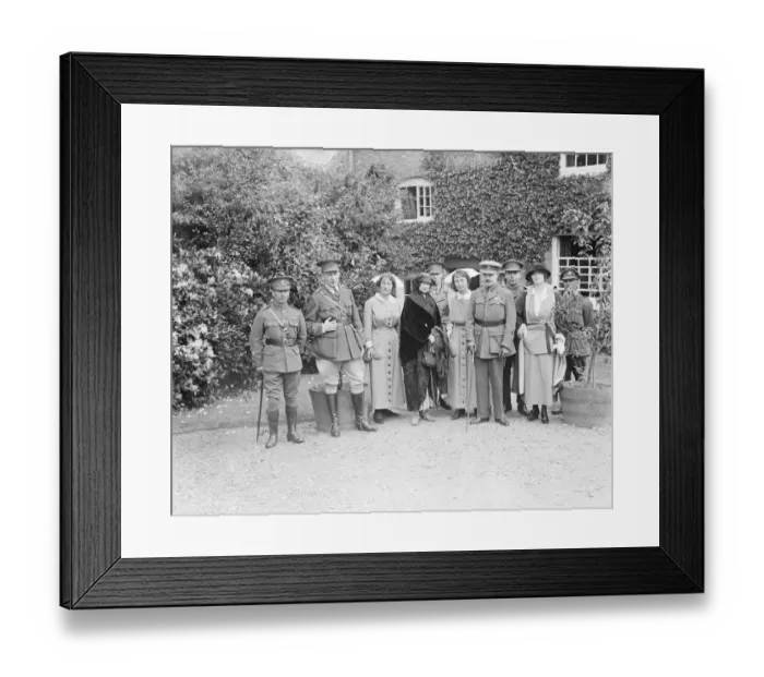 Framed Print : King Manuel and Queen Augusta of Portugal visit the Princess Louise Military Orthopaedic Framed Print : King Manuel and Queen Augusta of Portugal visit the Princess Louise Military Orthopaedic