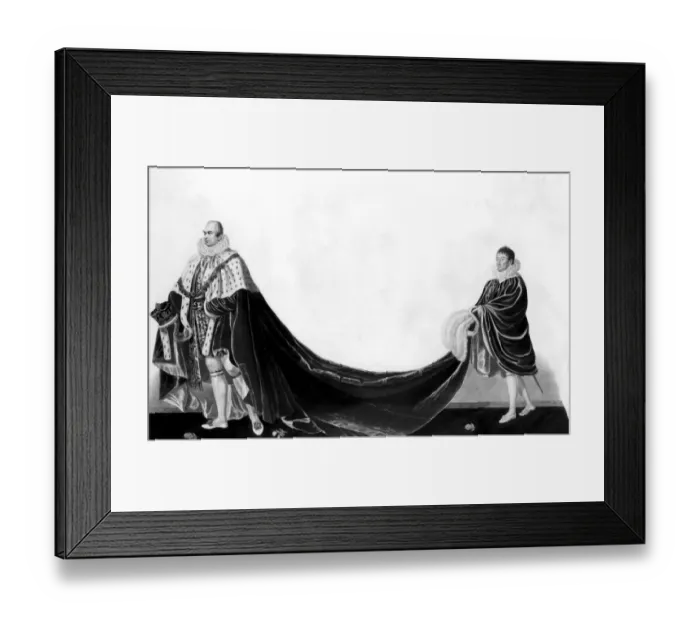 Framed Print : Duke of Sussex at George IV coronation 1821 Framed Print : Duke of Sussex at George IV coronation 1821