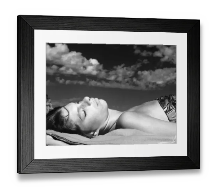 Framed Print : Anne at Fairlight beach, Sussex Framed Print : Anne at Fairlight beach, Sussex
