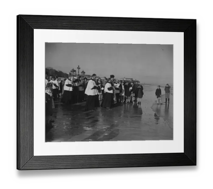 Framed Print : The ancient custom of blessing the sea at Rogationtide was revived at St Leonard s Framed Print : The ancient custom of blessing the sea at Rogationtide was revived at St Leonard s