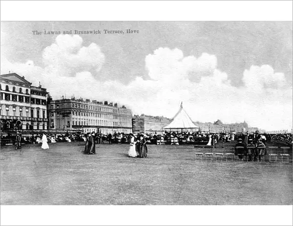The Lawns and Brunswick Terrace, Hove, East Sussex, England. 1904