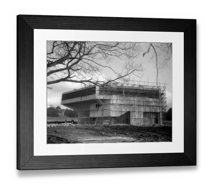 Framed Print : The building of The Festival Theatre Chichester in Sussex 31 January 1962