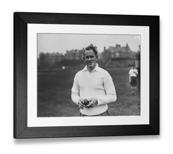 Framed Print : J. Duffield. Sussex Cricketer Undated