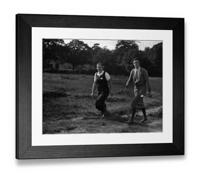 Framed Print : The English Ladies Close Golf Championship at the Royal Ashdown Forest Golf Club, Sussex