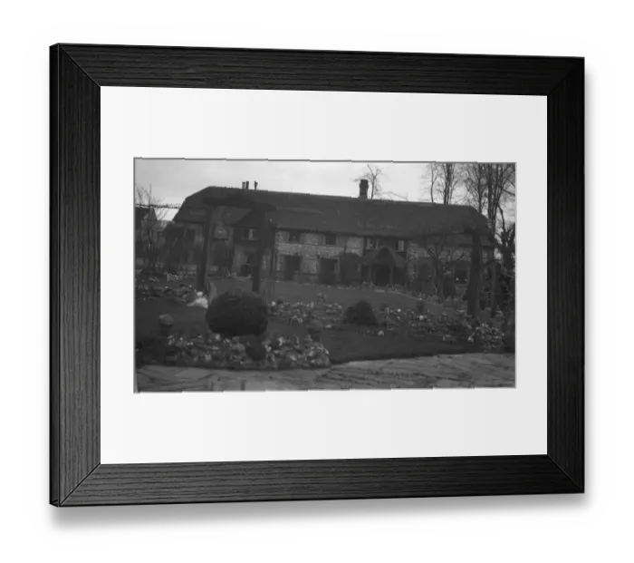 Framed Print : The Old Tithe Barn at North Lancing, Sussex. 1931 Framed Print : The Old Tithe Barn at North Lancing, Sussex. 1931