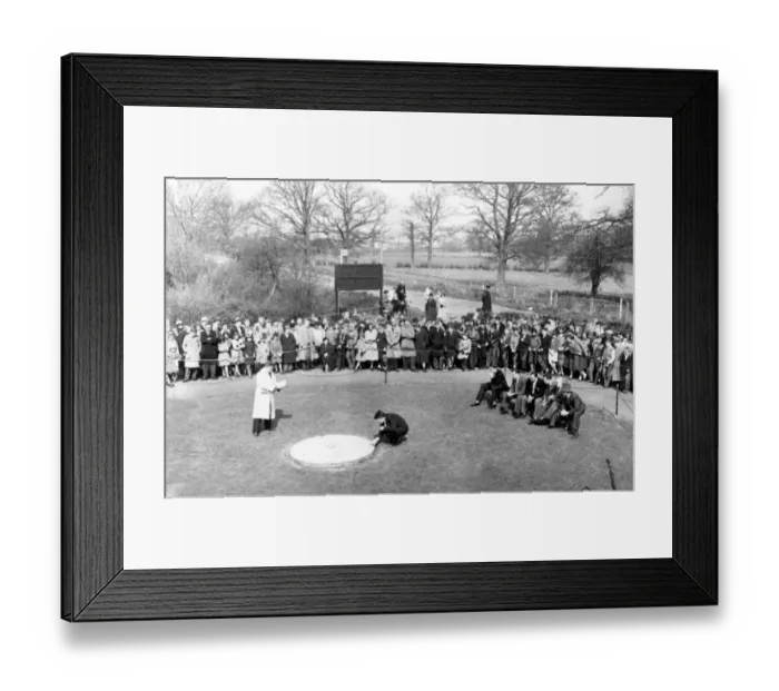 Framed Print : Tinsley Green, Sussex The Champions fight it out on the annual Good Friday Marbles Framed Print : Tinsley Green, Sussex The Champions fight it out on the annual Good Friday Marbles