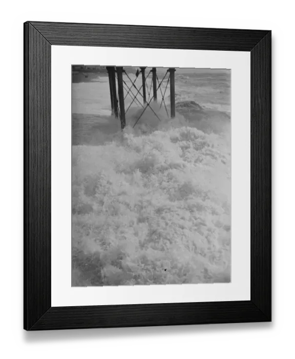 Framed Print : Rough Seas at Brighton. 15th December 1936