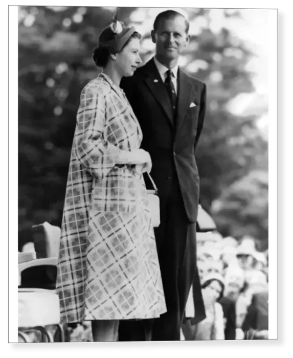 Print : H. M The Queen and the Duke of Edinburgh at the Civic Reception in Masterton during Print : H. M The Queen and the Duke of Edinburgh at the Civic Reception in Masterton during