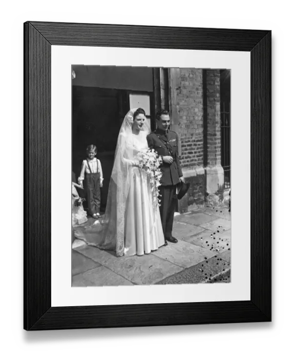 Framed Print : Chapel Royal wedding. The wedding took place today, Friday, at the Chapel Royal